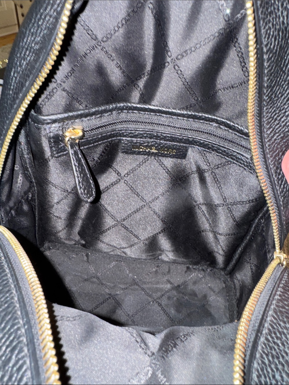 Michael Kors Bag Abbey Black Pebbled Leather Small Backpack - Picture 10 of 17
